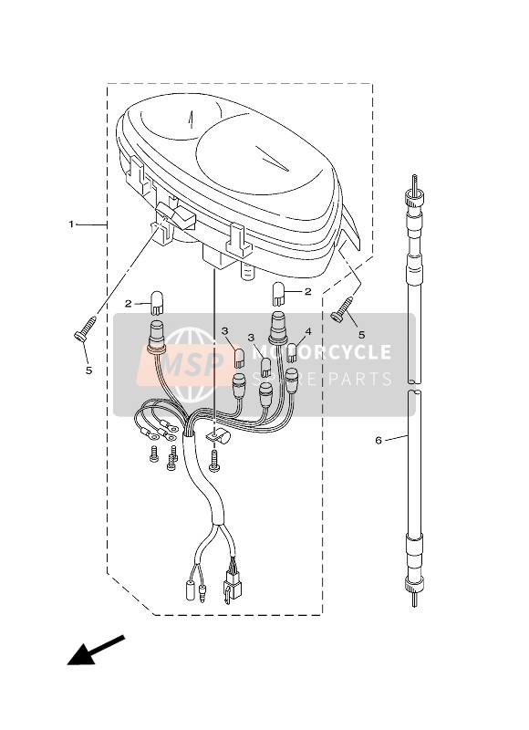 Yamaha XC100E 2014 Meter for a 2014 Yamaha XC100E